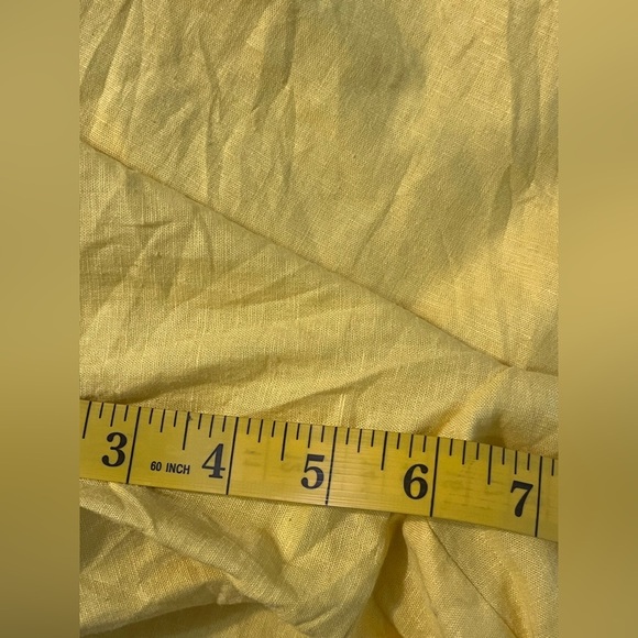 Universal Standard Womens Plus Yellow Linen Blend Pull On Shorts Size M NWT - Picture 13 of 13